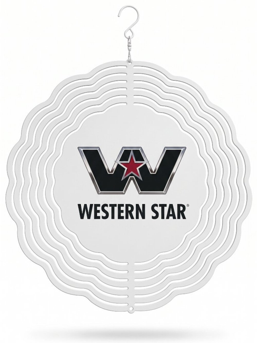 10" Western Star Trucks Kinetic Wind Spinner - Metal Hanging Yard Decor
